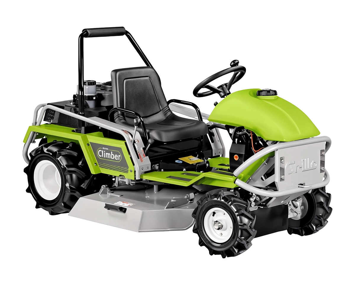Desbrozadora de asiento Grillo Climber 9.18: desbrozadora de asiento de ruedas